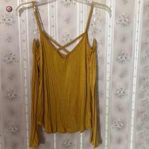 Mustard colored shirt